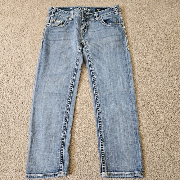 Rock & Roll Denim Low Rise Crop Jeans - Size 31 - Picture 1 of 7